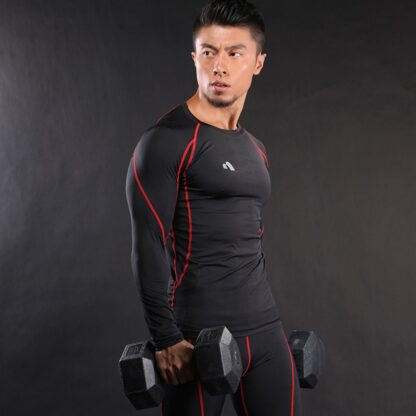 Sports Bodybuilding Long Sleeves Mens Fitness T-Shirt
