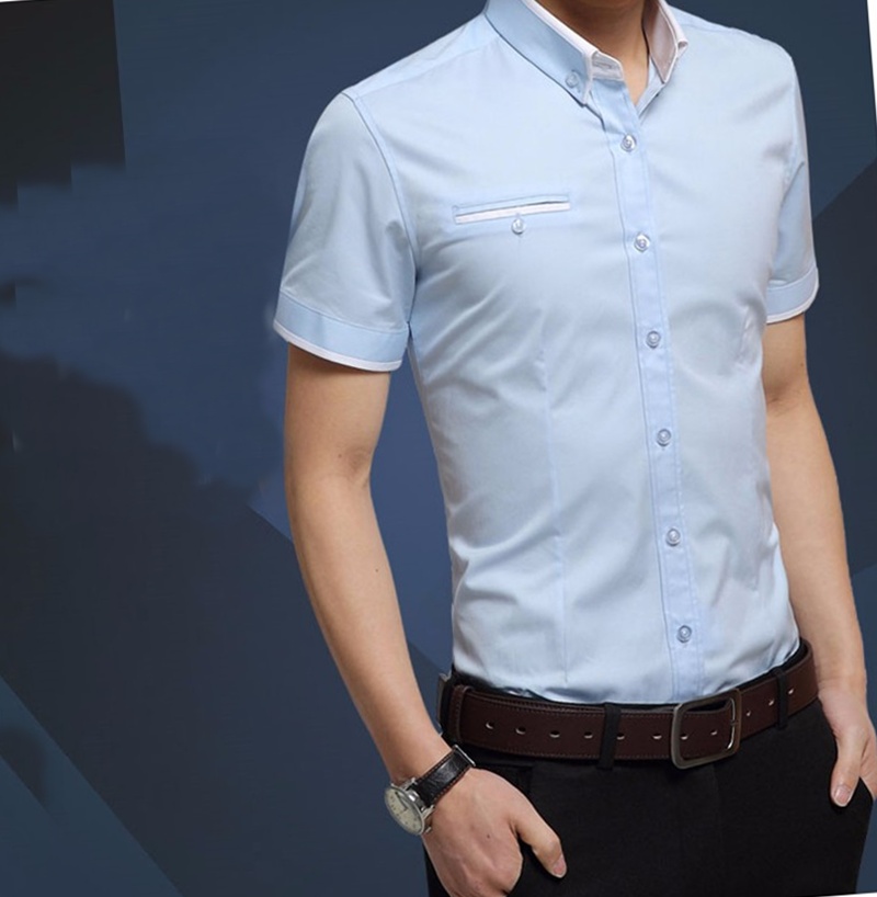 Summer Short Sleeves Men's Business Shirt