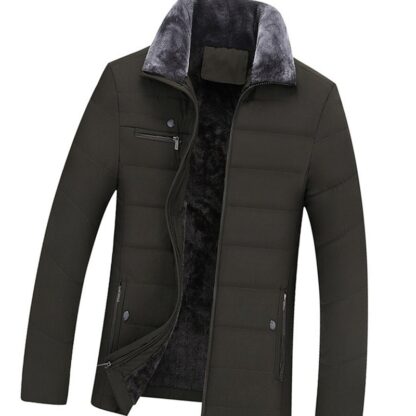 Warm Windbreaker Autumn Winter Padded Parka Mens Jacket