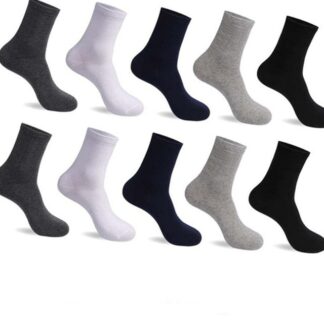 10 Pairs Breathable Autumn Winter Anti-Bacterial Men's Cotton Socks