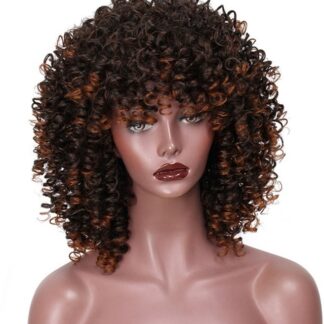 Black Blonde Kinky Curly Afro Women Wigs
