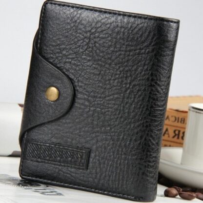 Black Brown Genuine Leather Cards Holders Classical Men Wallet