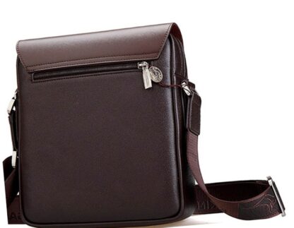 Black Brown Leather Luxury Shoulder Crossbody Messenger Mens Handbags