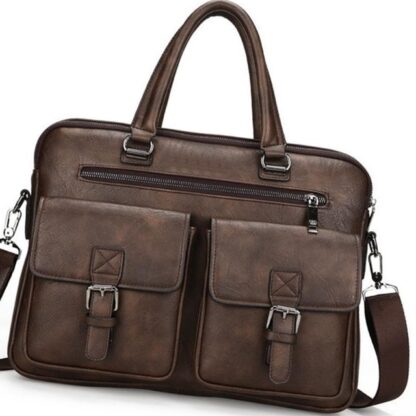 Business Briefcases Shoulder Leather Men Handbag