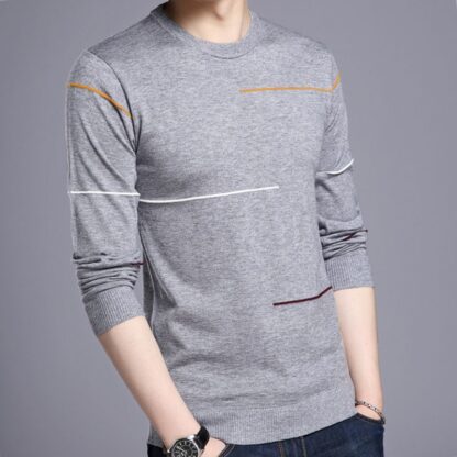 Casual Cashmere Wool Thin Slim Mens Sweater