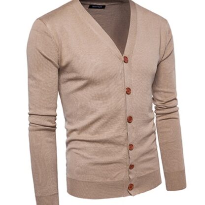 Casual Knitted Single Breasted Mens Swetercoat Pullover Cardigan