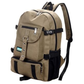 Casual Shoulder Multi Pockets School Canvas Backpack for Men