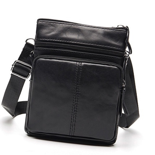 Fashion Crossbody Shoulder Messenger Genuine Leather Men's Bag ...