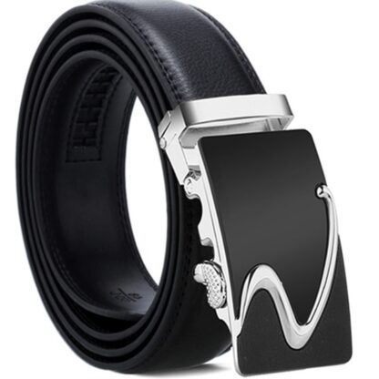 Fashion Luxury Genuine Leather Automatic Buckle Mens Belts