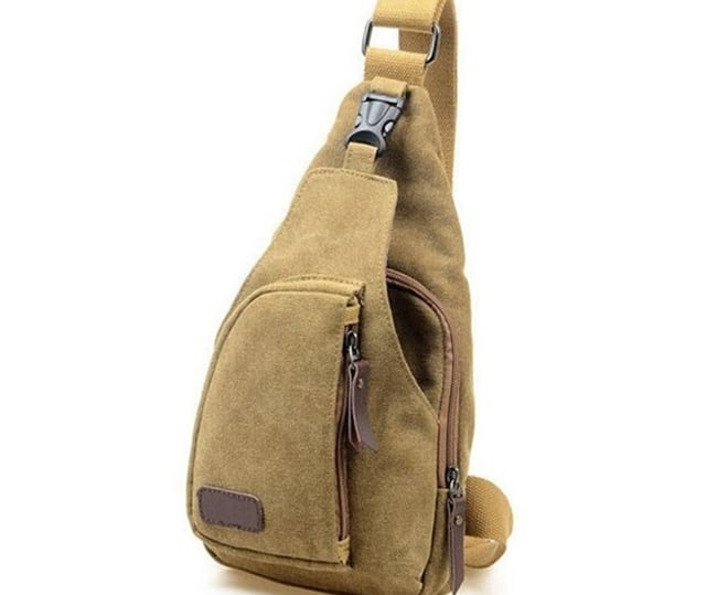 Fashion Multi Pockets Canvas Messenger Shoulder Handbags for Men ...