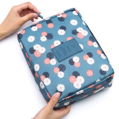 Floral Dot Make Up Waterproof Travel Organizer Cosmetics Bags