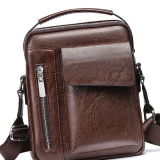 Shoulder Vintage Crossbody Leather Handbag Messenger Mens Bags