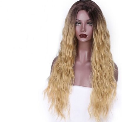Wavy Black Blonde Long Wigs for Women