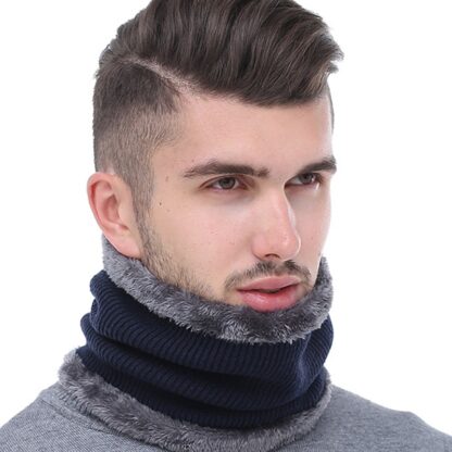 Winter Warp Warm Fleece Fur Neck Warmer Men Women Scarf Ring Collar