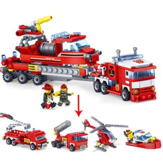 Car Helicopter Trucks Boat Building Blocks Boys Toys for Kids