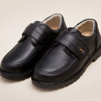 Fashion Black Genuine Leather Formal Boys Dress Shoes for Kids
