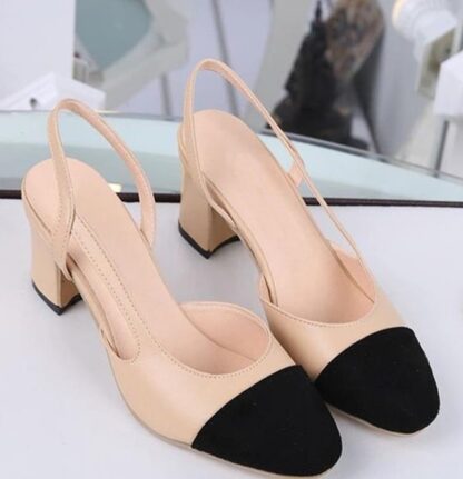 Fashion Spring Summer Elegant Square Heel Women Sandals