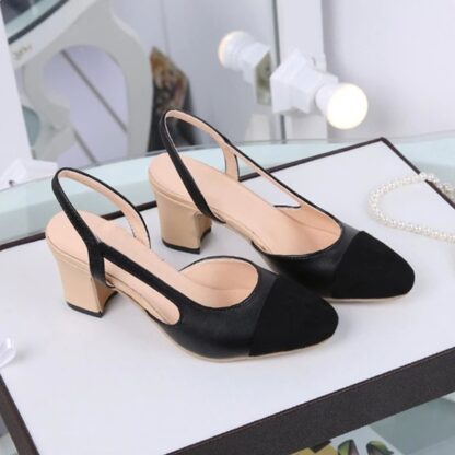 Fashion Spring Summer Elegant Square Heel Women Sandals