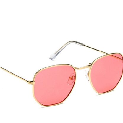 Luxury Mirror Driving Wrap Women Polygonal Sunglasses