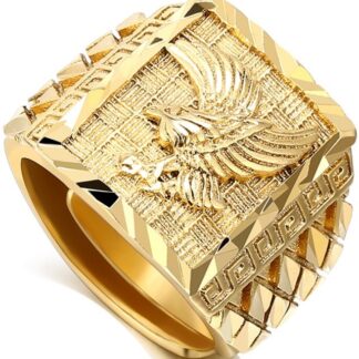 Punk Animal Party Golden Luxury Mens Ring