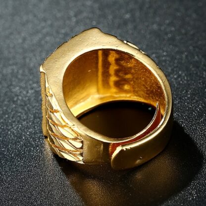 Punk Animal Party Golden Luxury Mens Ring