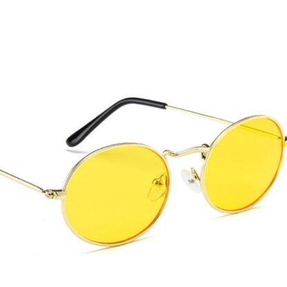 Vintage Anti UV Mirror Retro Oval Women Sunglasses