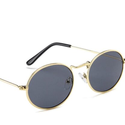 Vintage Anti UV Mirror Retro Oval Women Sunglasses