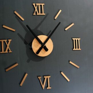 3D Large Brief Rome Number Wall Clocks