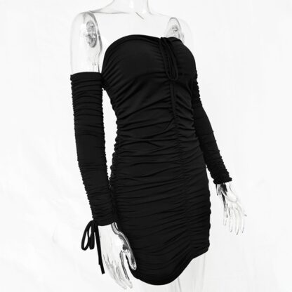 Bodycon Party Club Long Sleeve Bandage Sexy Off Shoulder Women Dress