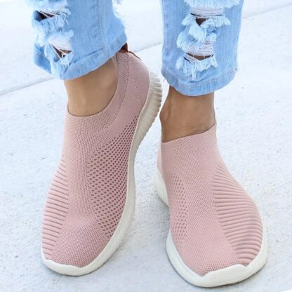 Casual Slip-On Mesh Women Flat Sneakers Shoes