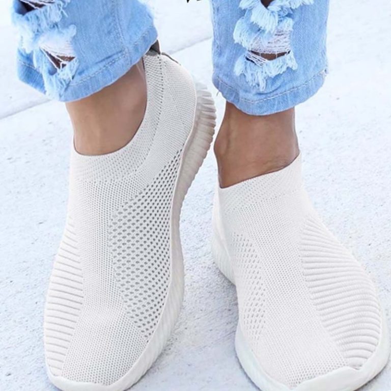 Casual Slip-On Mesh Women Flat Sneakers Shoes | cheapsalemarket.com