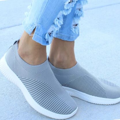 Casual Slip-On Mesh Women Flat Sneakers Shoes | cheapsalemarket.com