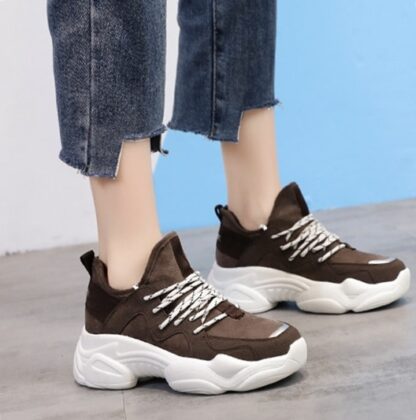 Fashionanble Spring Summer Platform Cute Flock Women Sneakers Shoes