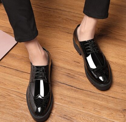 Patent Leather Business Men Formal Oxfords Dress Shoes