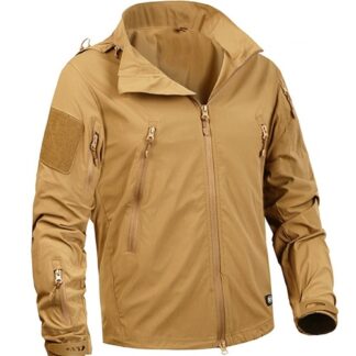 Autumn Spring Hooded Military Windbreaker Men's Jacket Coat ...