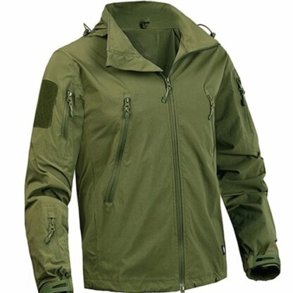 Autumn Spring Hooded Military Windbreaker Men's Jacket Coat
