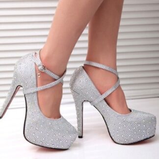 Cute Wedding Party Club Platform Thin High Heels Pumps Shoes for Women