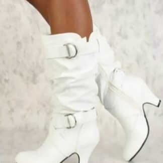 Elegant Party Mid Calf High Heels Women Boots