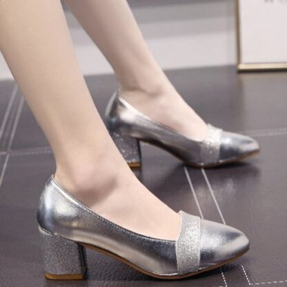 Spring Elegant Pointed Toe Party Cute Sweet Women Pumps Shoes