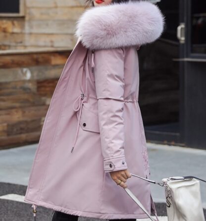 Warm Parkas Thick Fur Women Long Jacket Coat