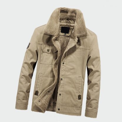 Winter Warm Padded Elegant Thermal Men's Thick Fleece Coats Jacket