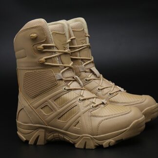 Autumn Winter High Leather Work Military Mens Boots