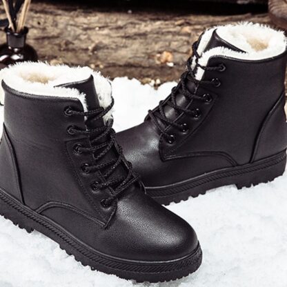 Classic Ankle Winter Warm Waterproof Plush Snow Fur Women Boots
