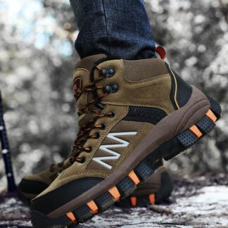 Winter Fur Outdoor Non-slip Waterproof Climbing Men Hiking Boots