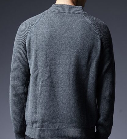 Autumn Winter O-Neck Cotton Fashion Men Sweater Pullover