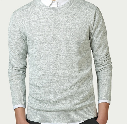 Fashion Elegant Cotton O-Neck Men Pullover Sweater | cheapsalemarket.com