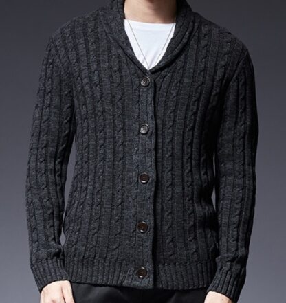 Fashion Elegant Knitted Men Sweater Cardigan