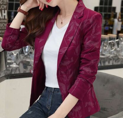 Cute Elegant Floral Office Party Sweet Women Blazer