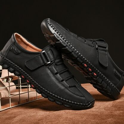 Casual Genuine Leather Mens Slip-on Loafers Moccasins Shoes