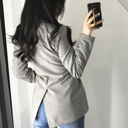 Elegant Double Breasted Autumn Winter Fashion Office Party Women Blazer